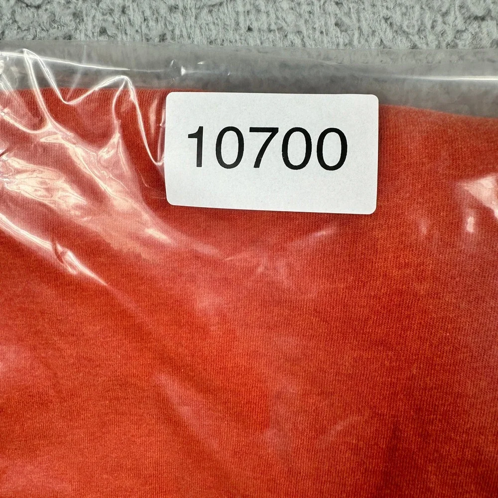 Polo Ralph Lauren Long Sleeve T-Shirt Mens Large‎ Orange Pony Logo Preppy